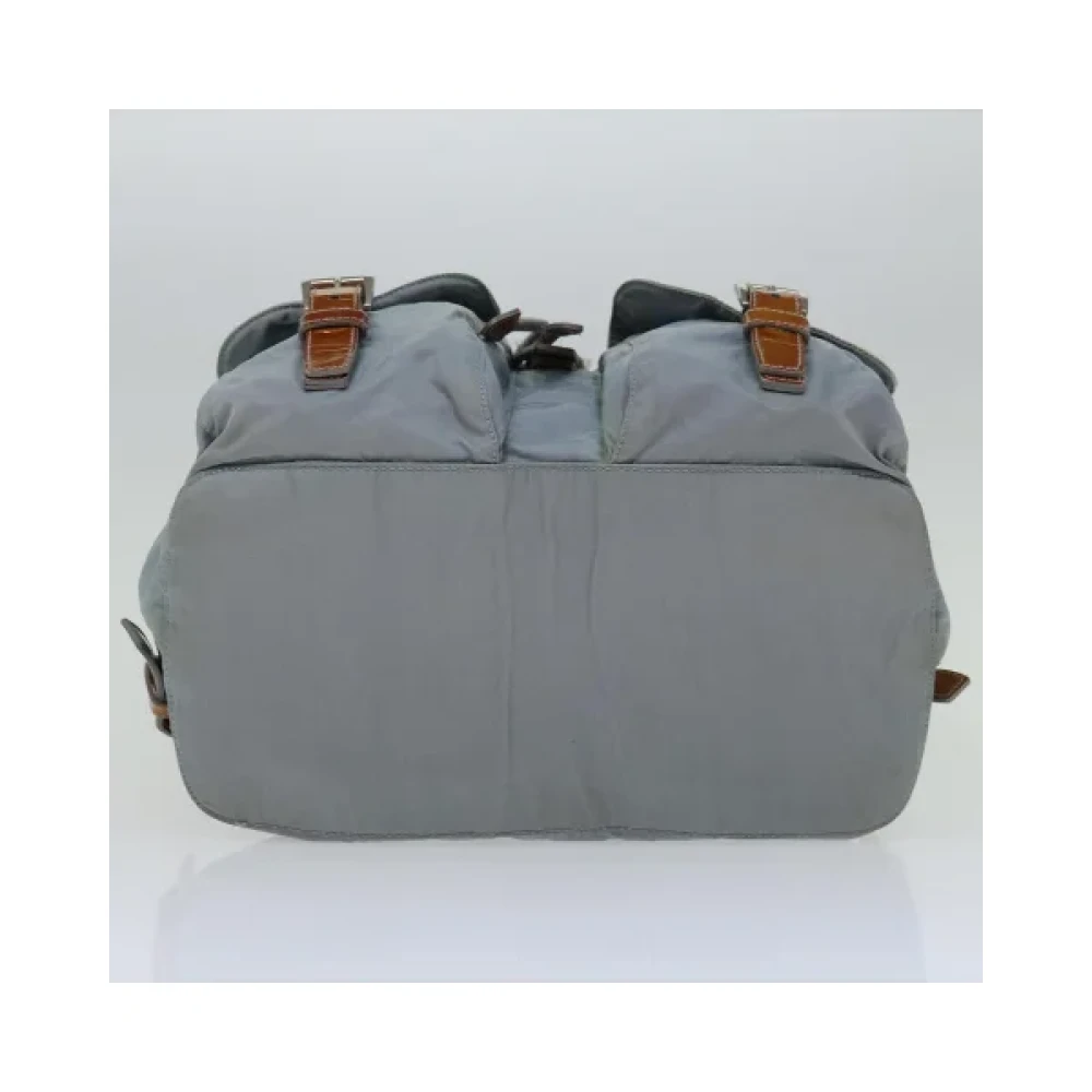Prada Vintage Pre-owned Nylon backpacks Blue Dames