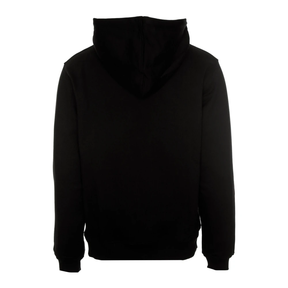 Daily Paper Zwarte hoodie met relaxte pasvorm Black Heren