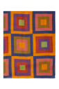 echarpe-jaune-unisexe-legere-avec-motif-de-carre-concentrique