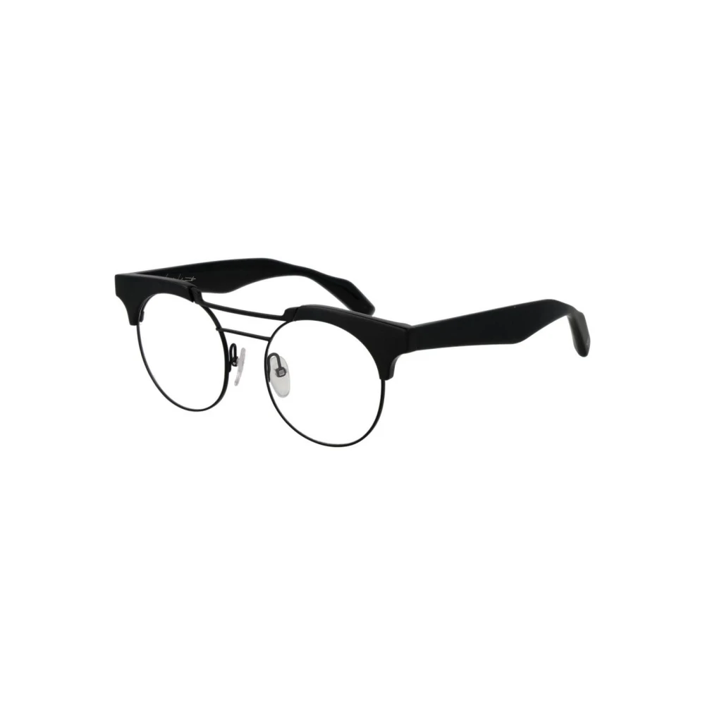Yohji Yamamoto Women's Black Round Optical Frames With Demo Lenses