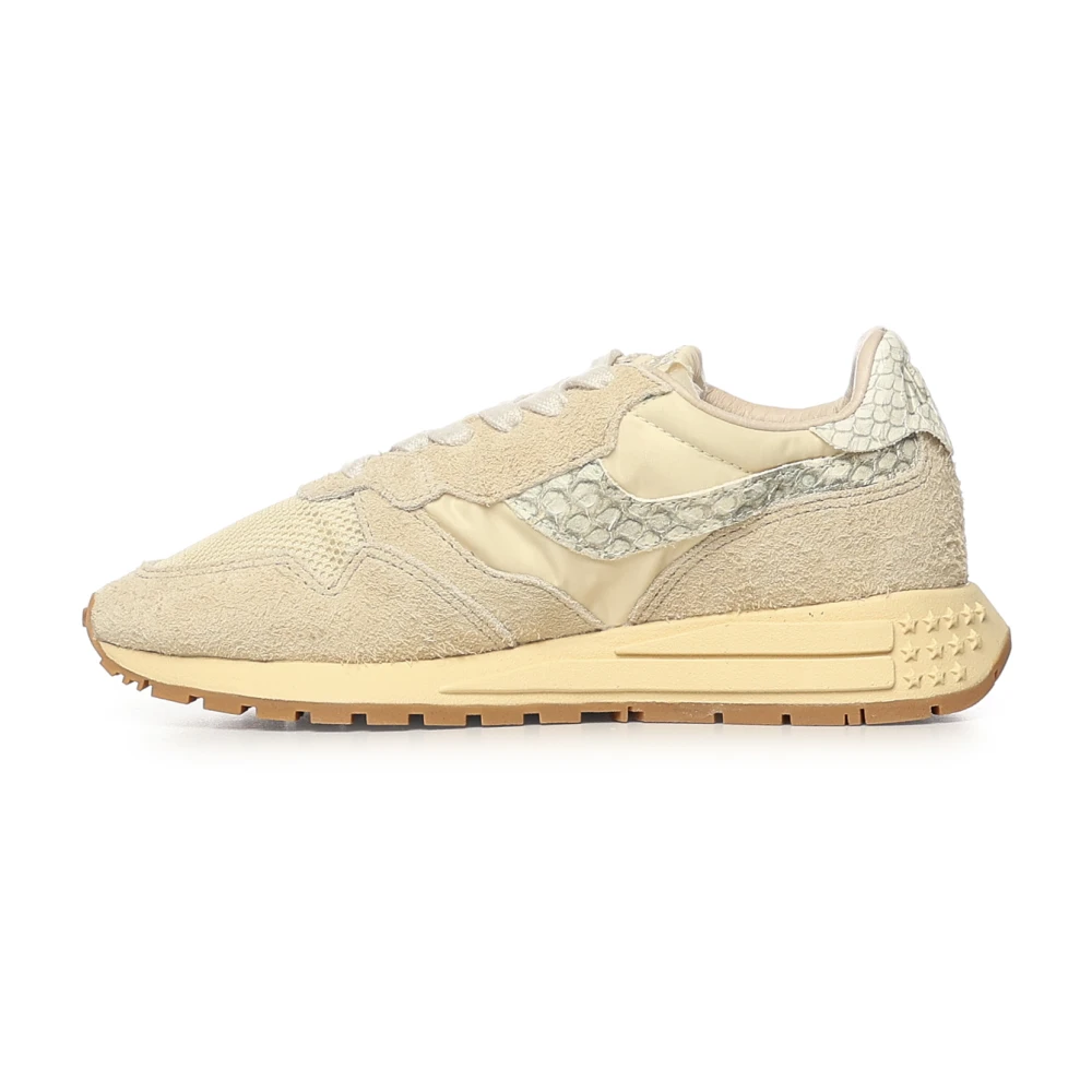 Autry Women's Beige Sneakers, 5 Uk, Reelwind Low