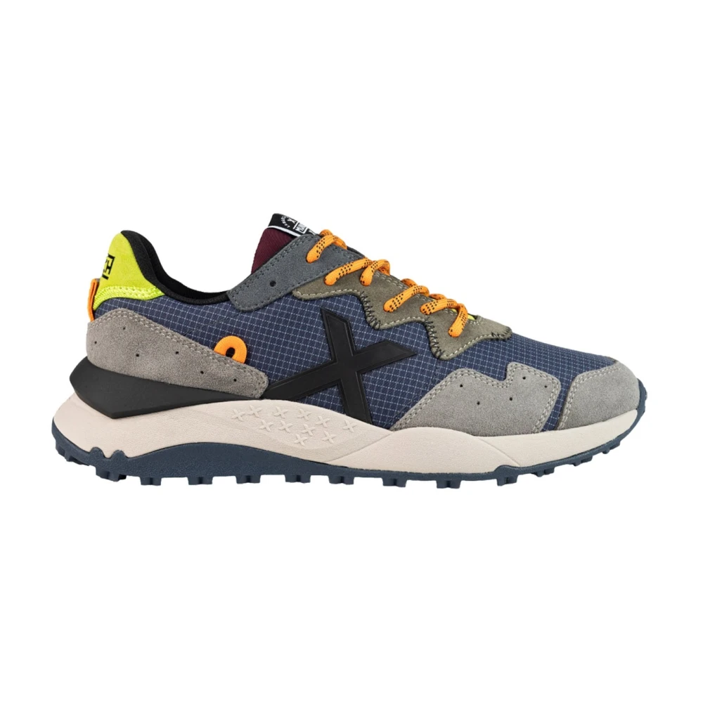Munich Men's Blue Sporty Textile Sneakers