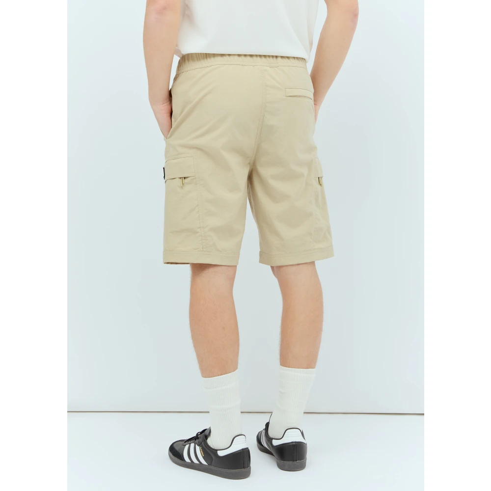 adidas Originals Cargo Shorts Logo Patch Beige Heren