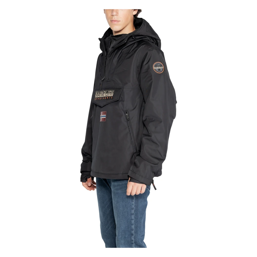 Napapijri Stijlvolle Zwarte Hoodie Heren Black Heren