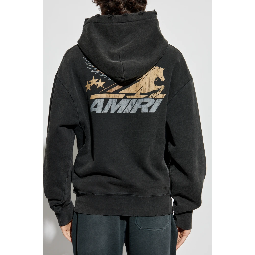 Amiri Sweatshirt met logo Black Heren