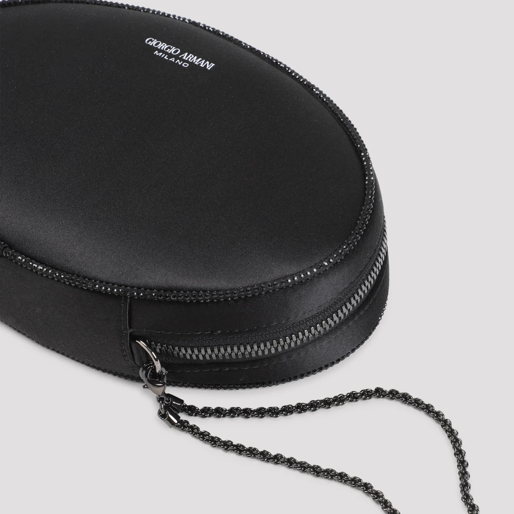 Giorgio Armani Zwarte Clutch Tas Aw24 Black Dames