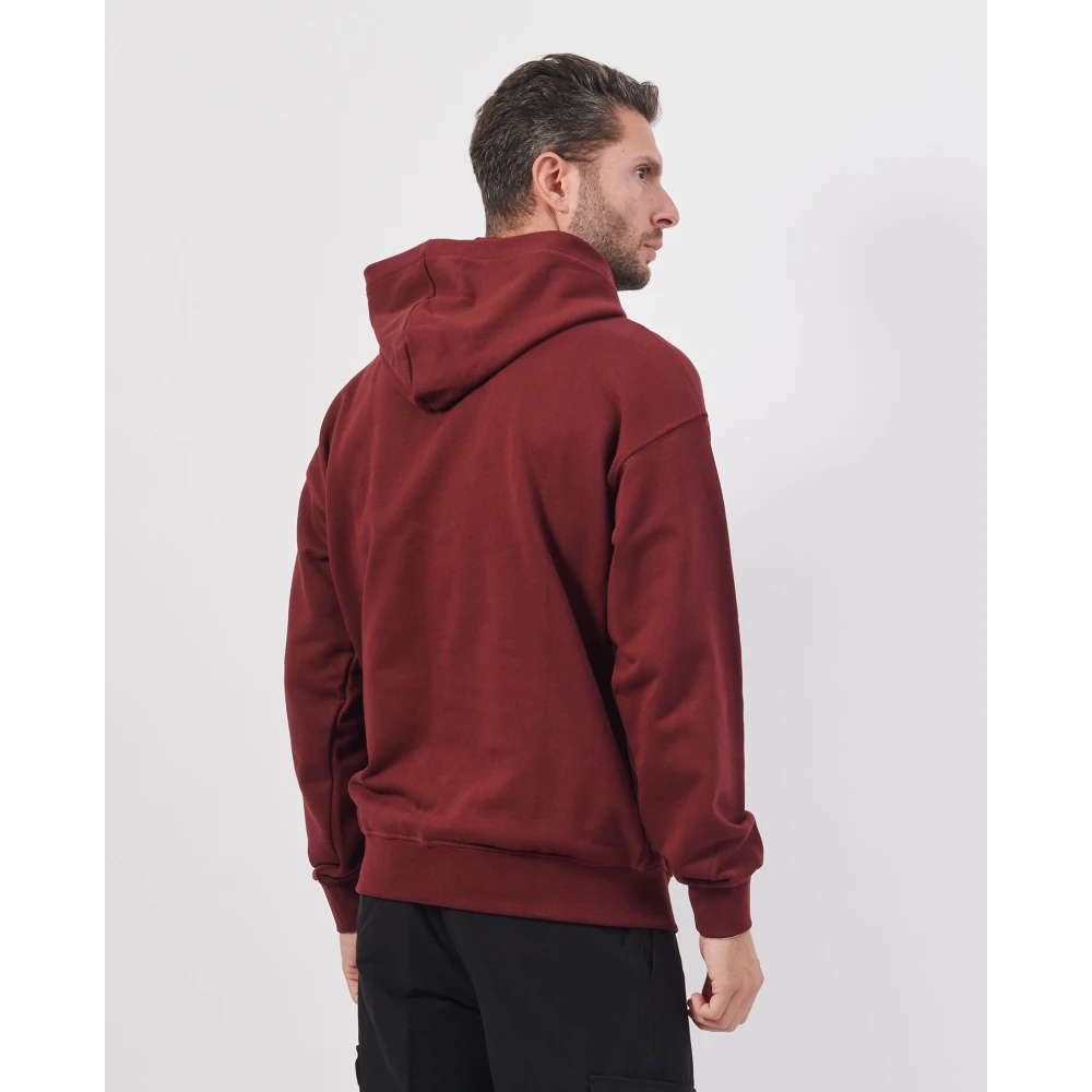 Disclaimer Vlam Logo Hoodie Regular Fit Red Heren