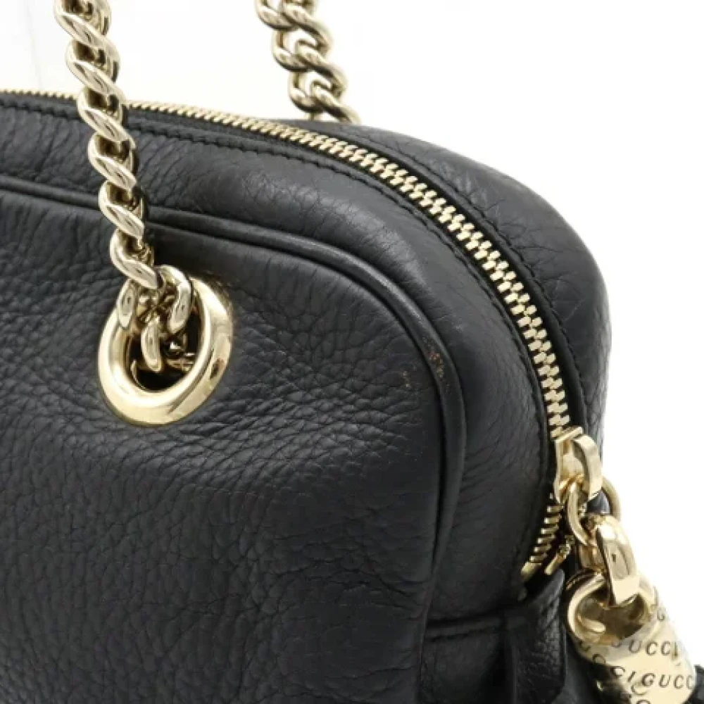 Gucci Vintage Pre-owned Leather shoppers Black Dames