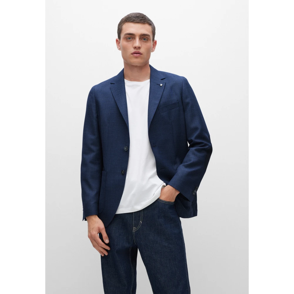 Hugo Boss Elegante Blazer voor Heren Blue Heren