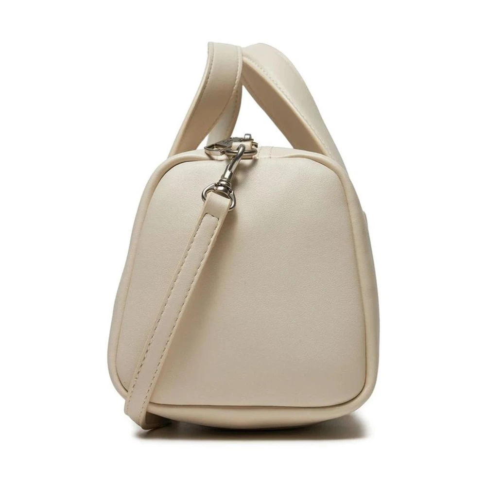 Calvin Klein Jeans Gestructureerde Synthetisch Leren Handtas Beige Dames