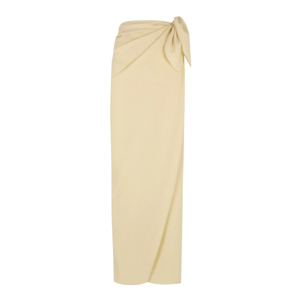 Cortana Yak Wol Omslagrok Beige Dames