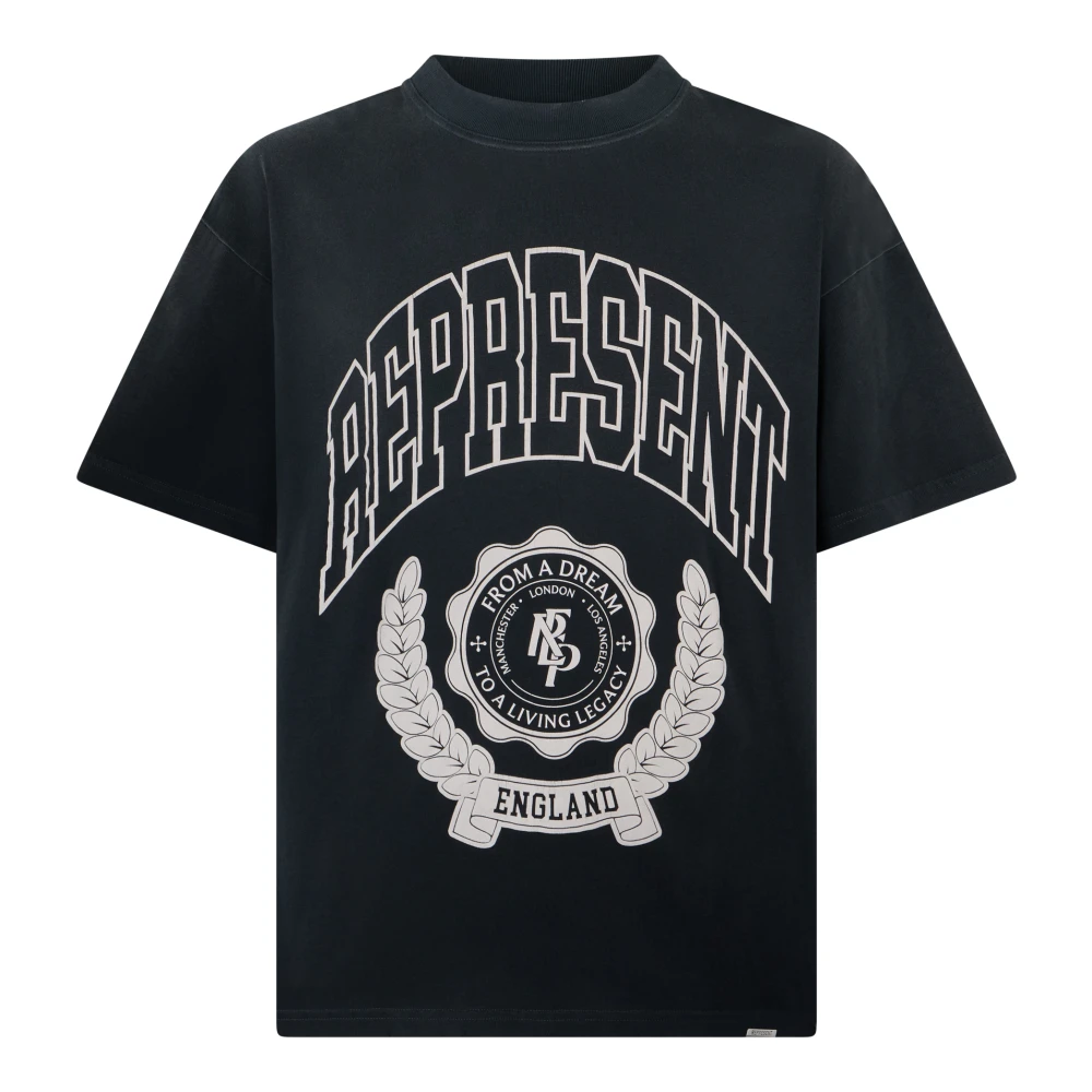Represent Men's Black Legacy Crest T-Shirt - T-Shirts - Xl - Tops