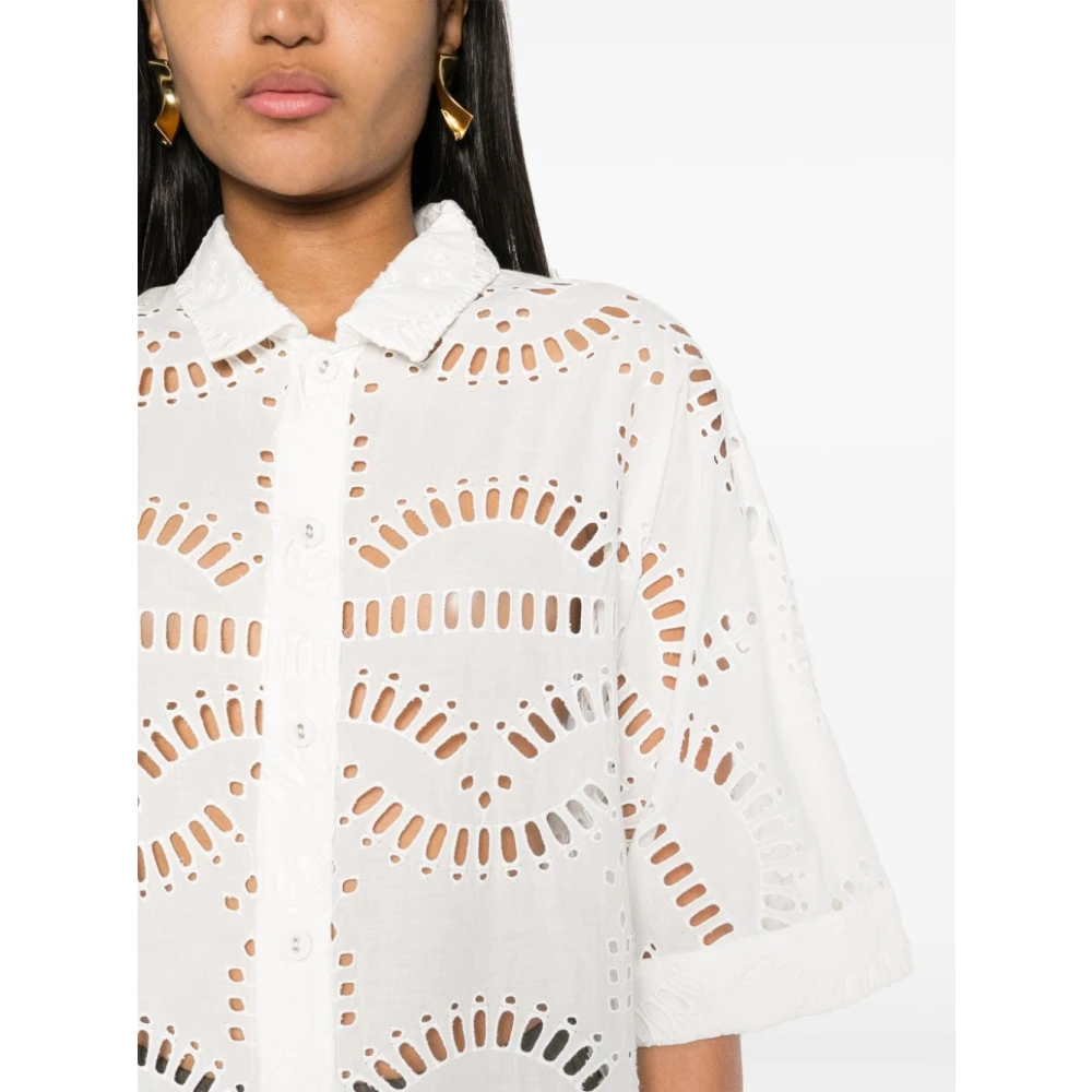 Charo Ruiz Ibiza Isma Blouse Stijlvolle Dames Shirt White Dames