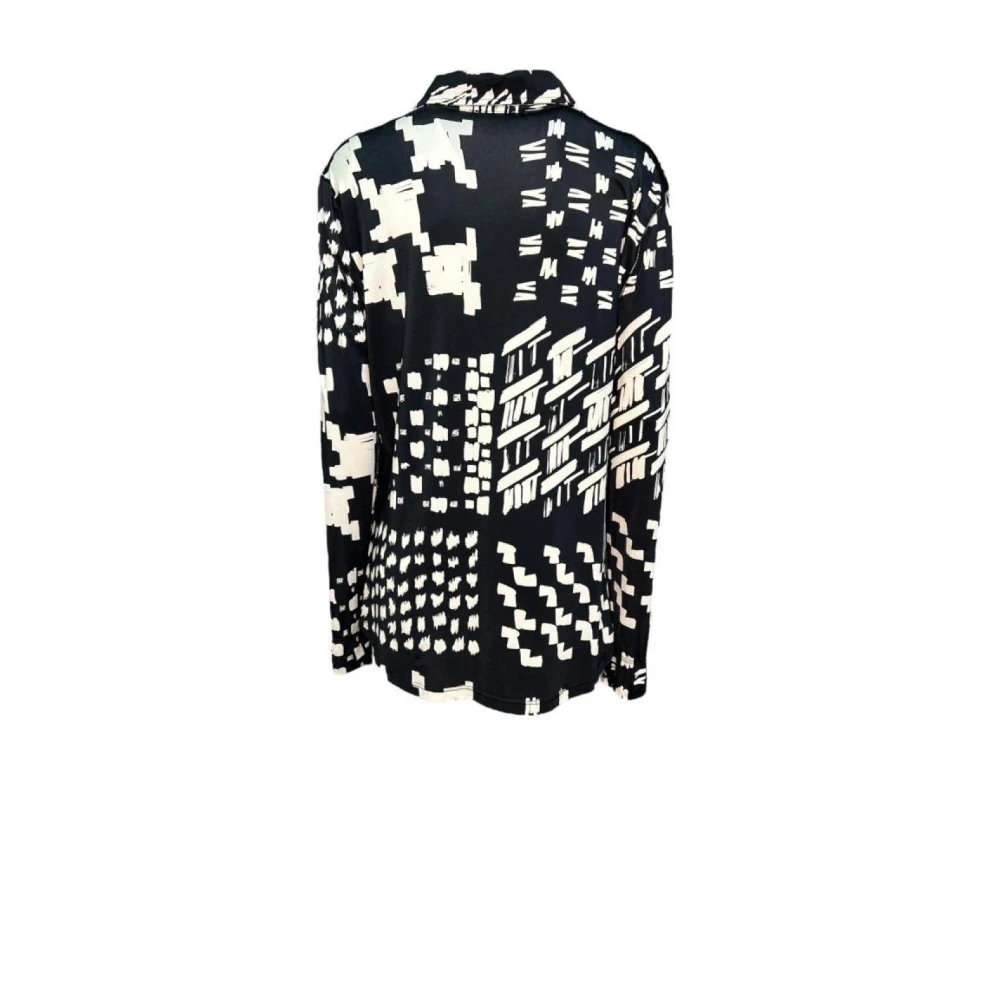 Beatrice .b Polyester Shirt Patroon Black Dames