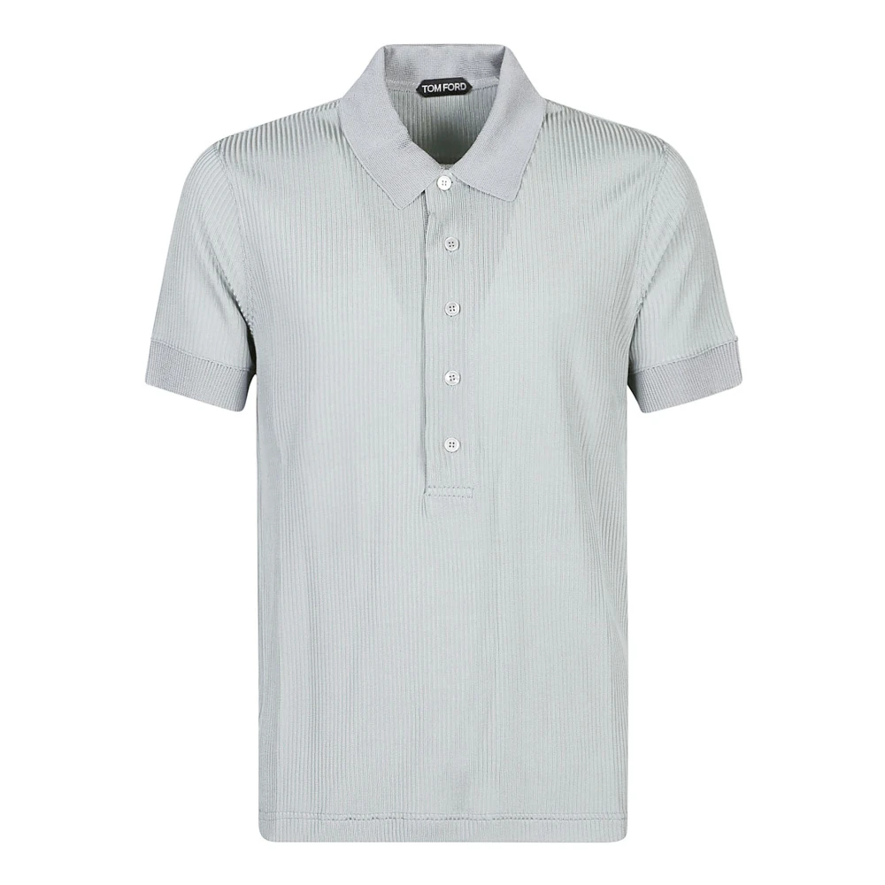 Tom Ford Polo Shirts Gray Heren