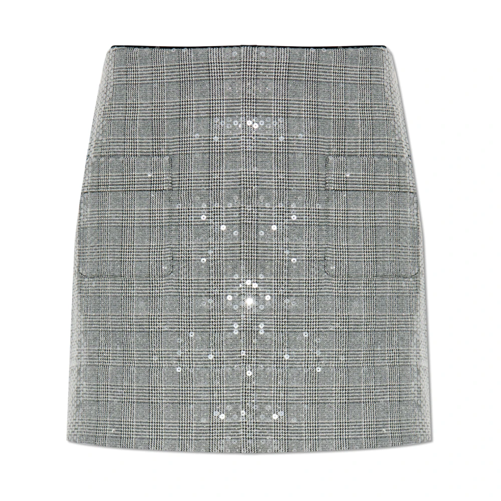 Zadig & Voltaire Women's Gray Sequin Skirt Jamie - Short Skirts - S - Skirts
