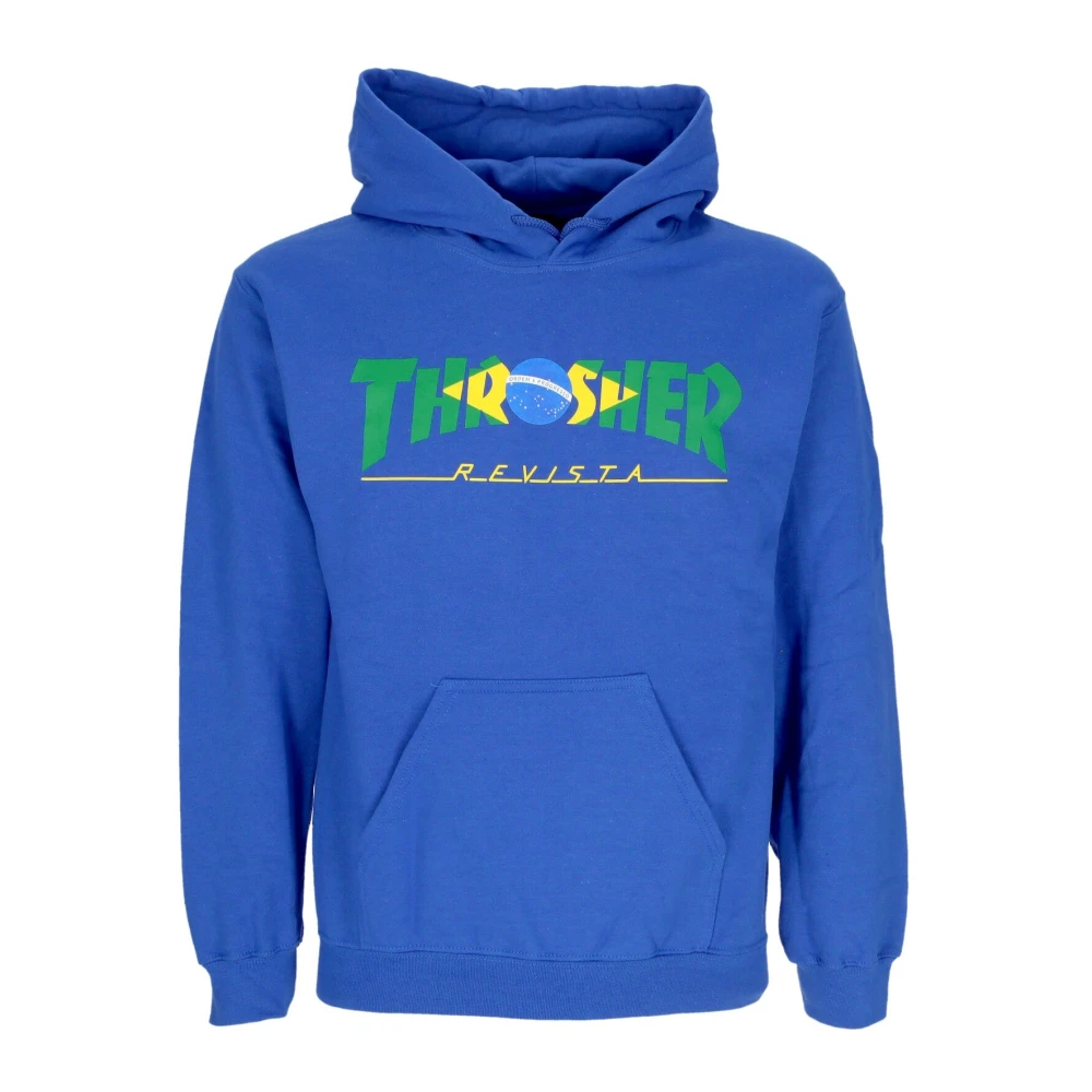 Thrasher Brazil Revista Hoodie Royal Blue, Herr