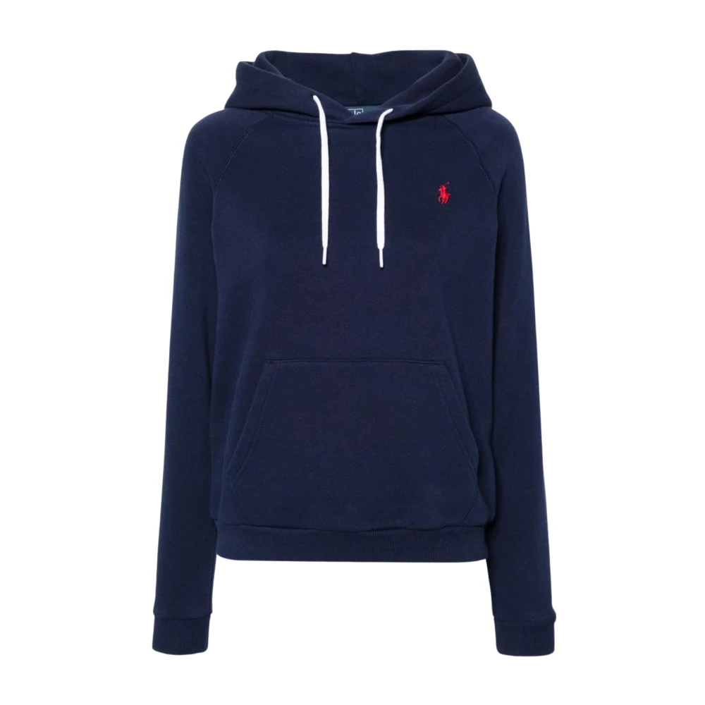 Polo Ralph Lauren Blauwe hoodie met geborduurde pony Blue Dames