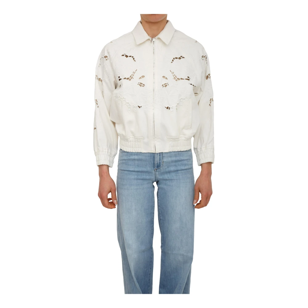 Liu Jo Vrouw Wit Jassen Dames, S, Katoen, Jeansjas