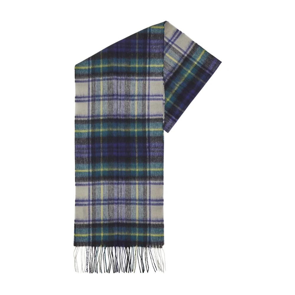 Barbour Wollen Tartan Sjaal Multicolor Heren