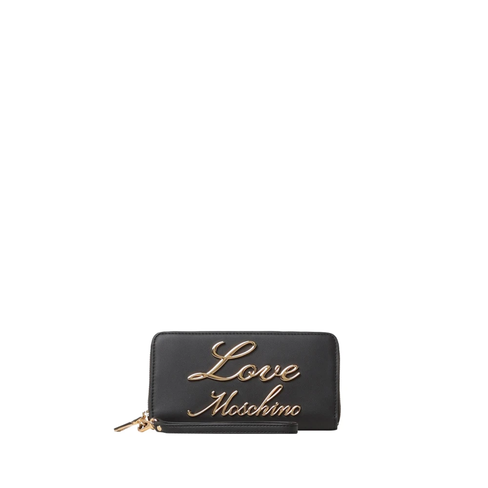 Moschino Zwarte Portemonnee Elegant en Verfijnd Black Dames