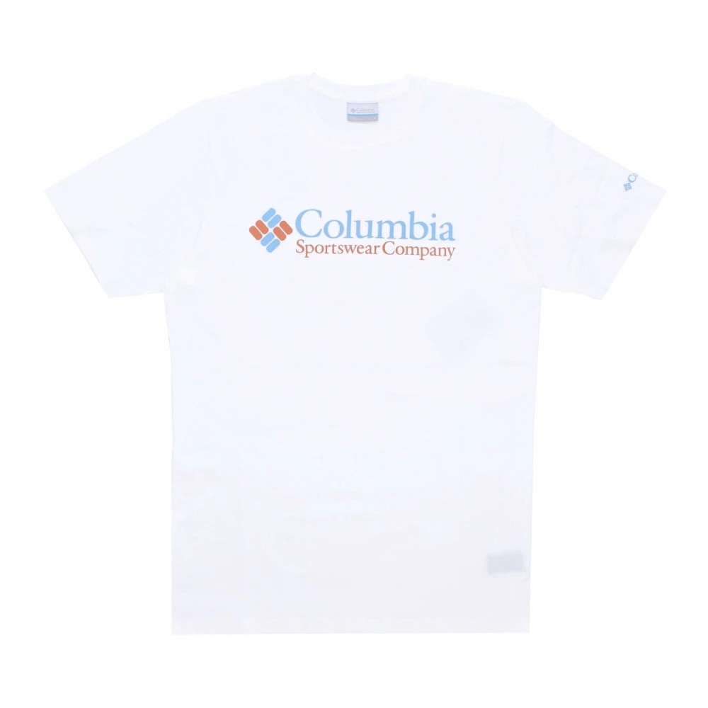 Columbia Valley Grafisch Tee Wit Heren T-Shirt White Heren
