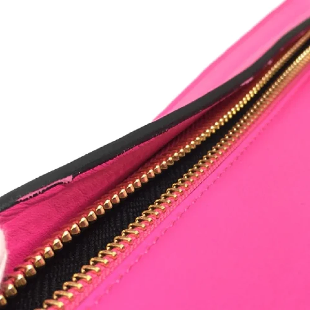 Loewe Pre-owned Leather clutches Pink Dames