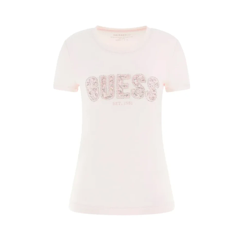 Guess - Tops > T-Shirts - Pink - Guess - Modalova