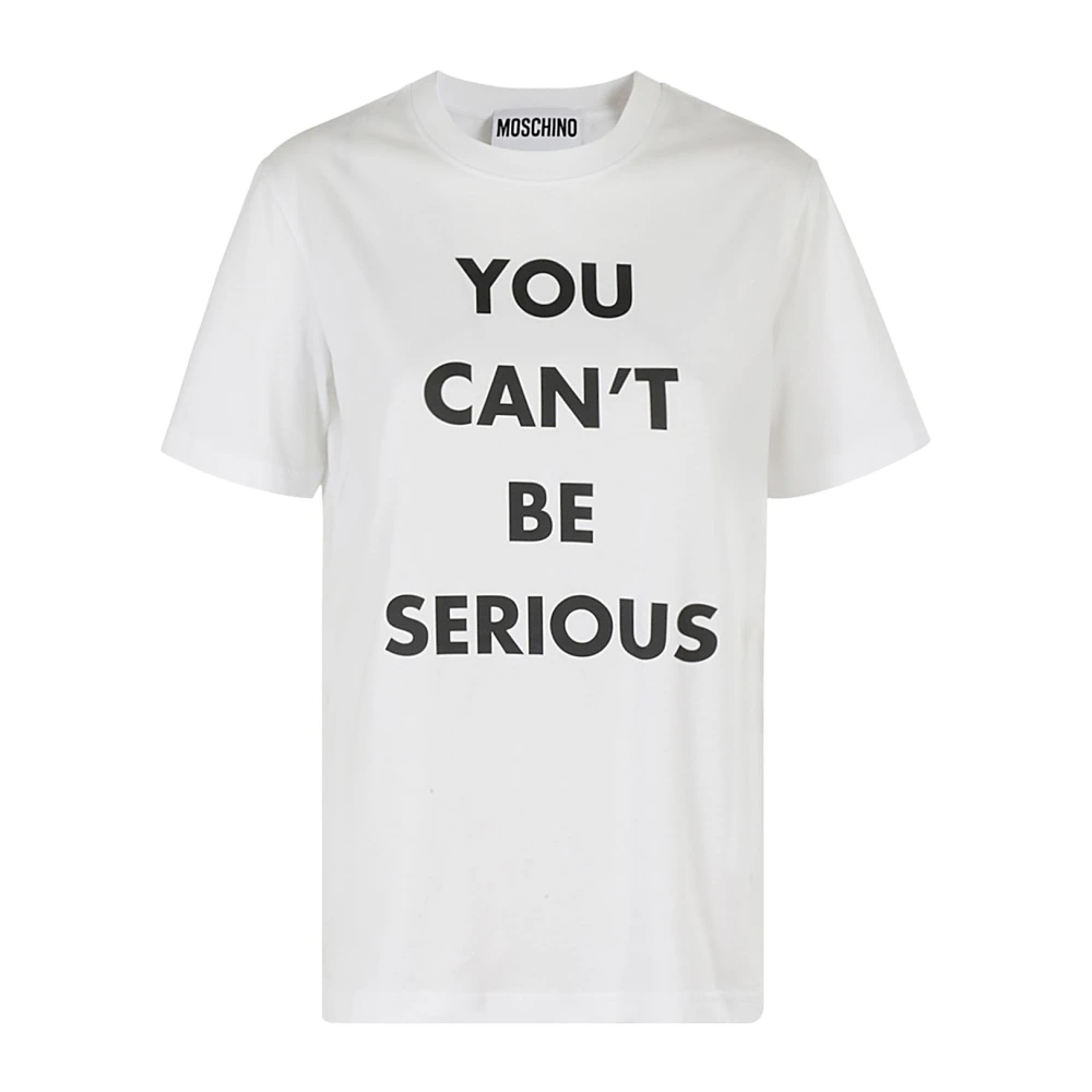Moschino Casual Katoenen T-shirt White Dames