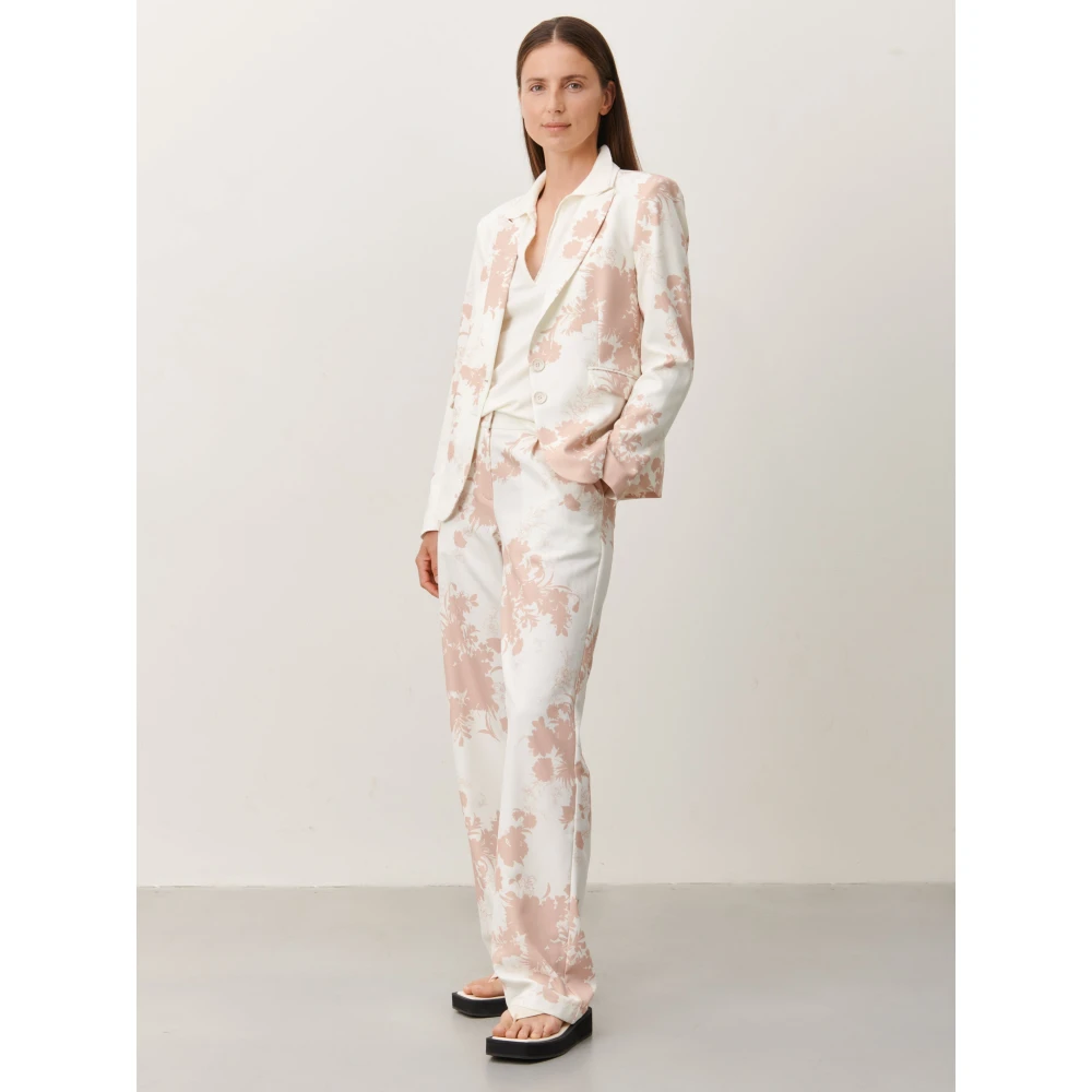 Jane Lushka Bloemen Blazer | Beige Dames