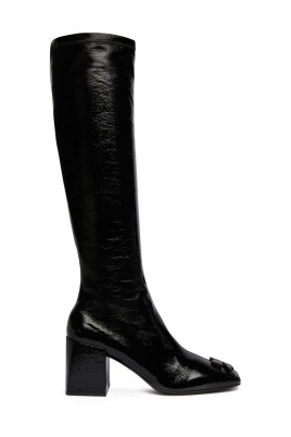 bottes-noires-en-cuir-jusquand-39-au-genou-avec-talon-bloc