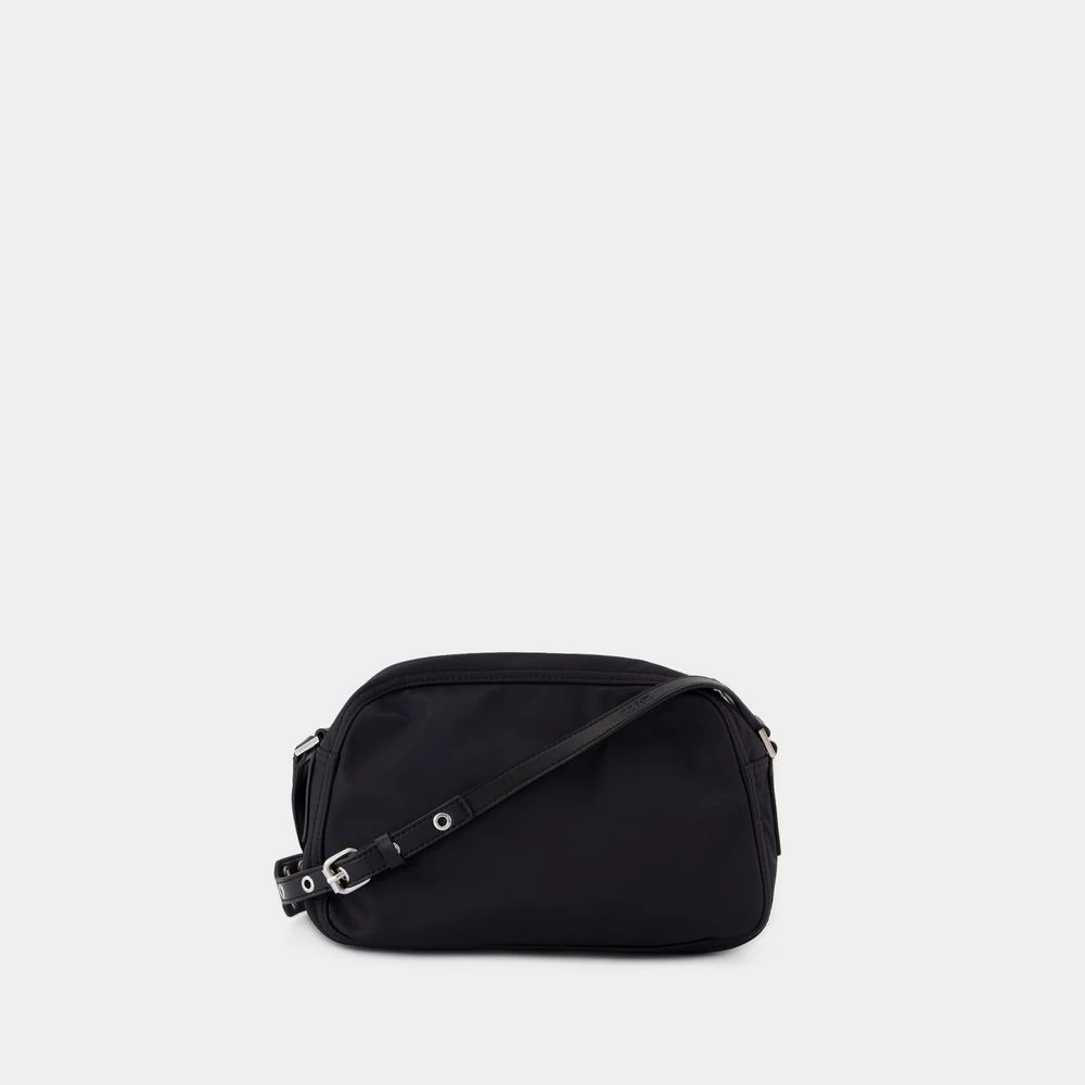 Ganni Zwarte Nylon Camera Schoudertas Black Dames