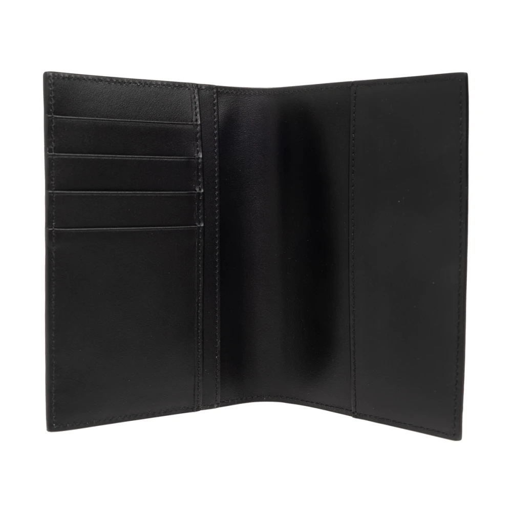 Dolce & Gabbana Leren paspoorthoesje Black Heren