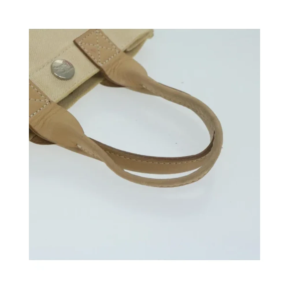 Burberry Vintage Pre-owned Cotton handbags Beige Dames