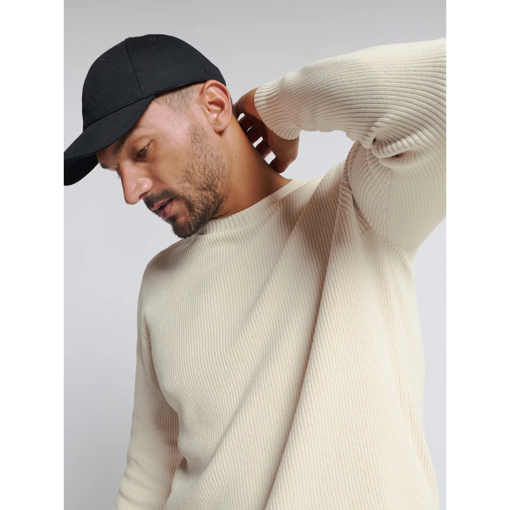 No Excess Chenille Crewneck Pullover Sweater Gray Heren