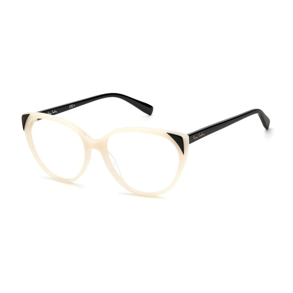 Pierre Cardin Zwart en wit acetaat montuurbril Black Dames