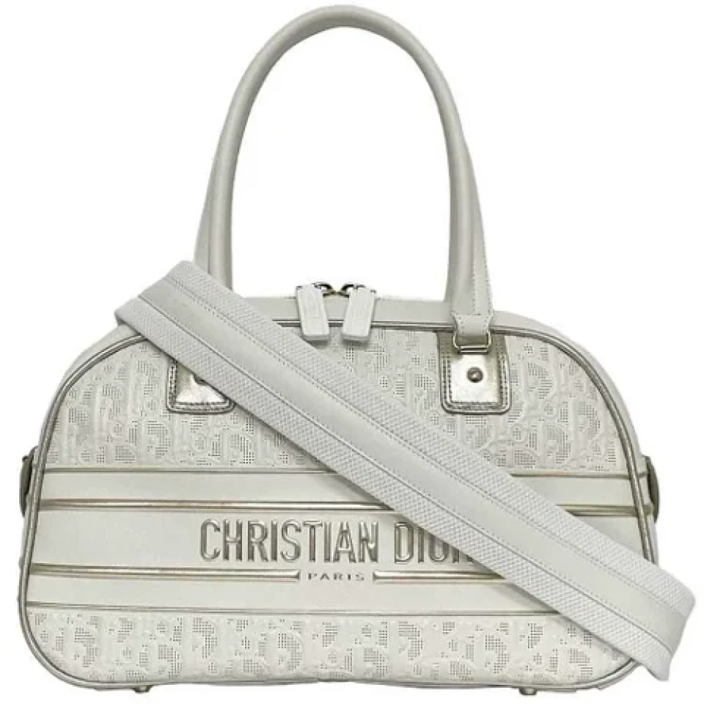 Dior Vintage Pre-owned Fabric dior-bags Gray Dames