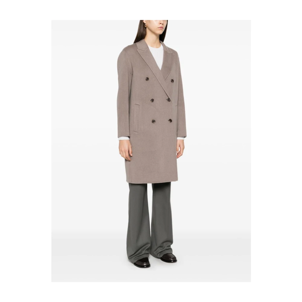 Theory Double-Face Wol-Kasjmier Jas Brown Dames