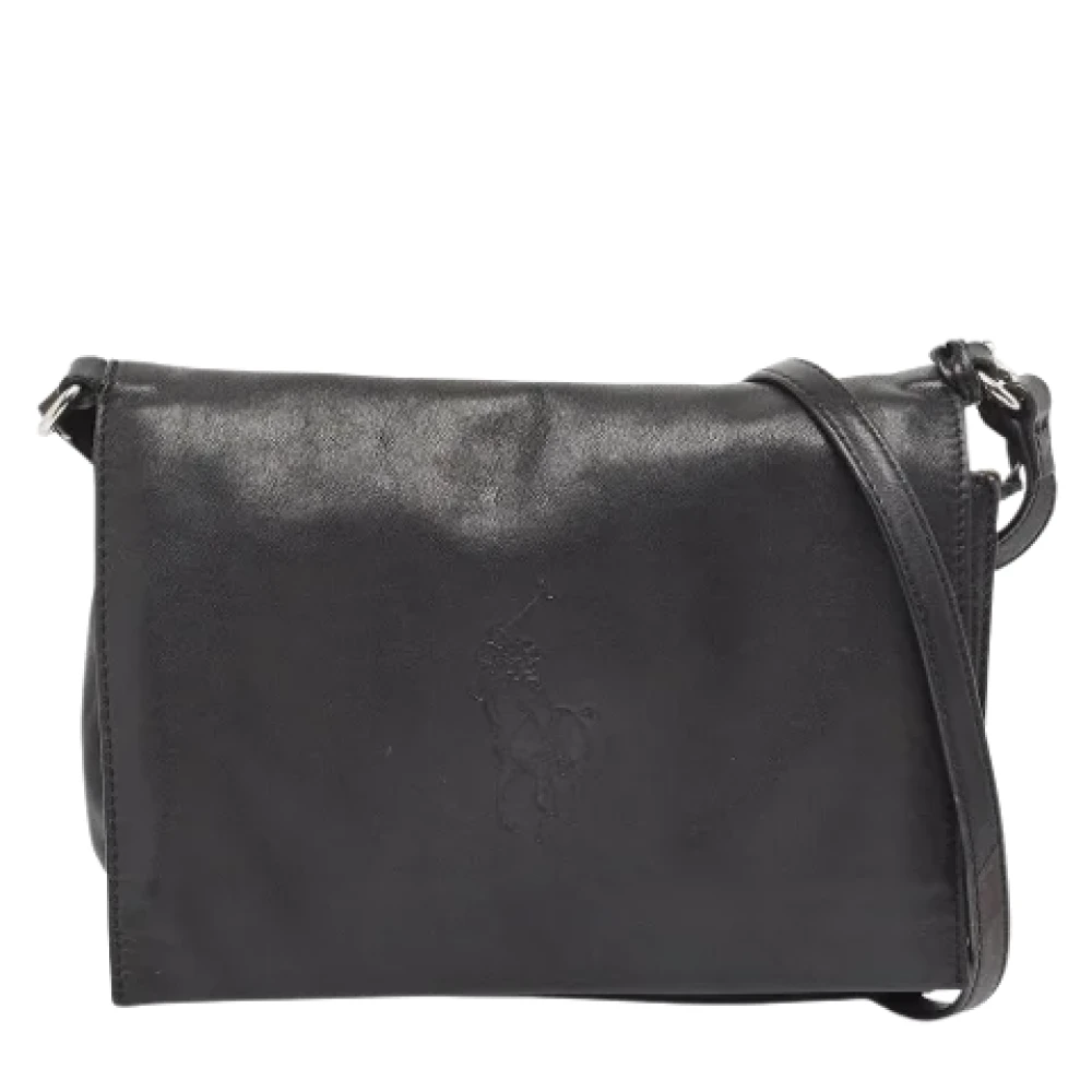 Ralph Lauren Pre-owned Leather crossbody-bags Black Dames