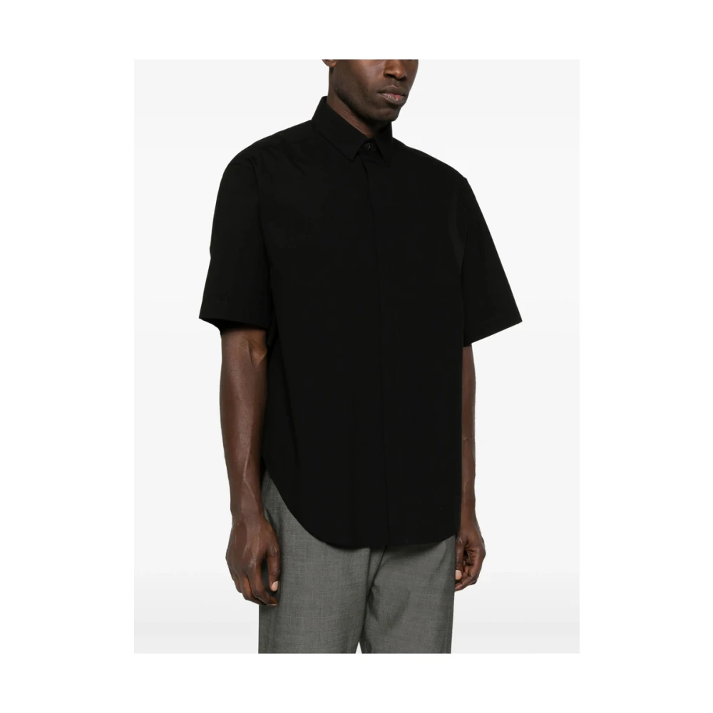 Fear Of God Zwarte Overhemd met Knoopsluiting en Plooien Black Heren