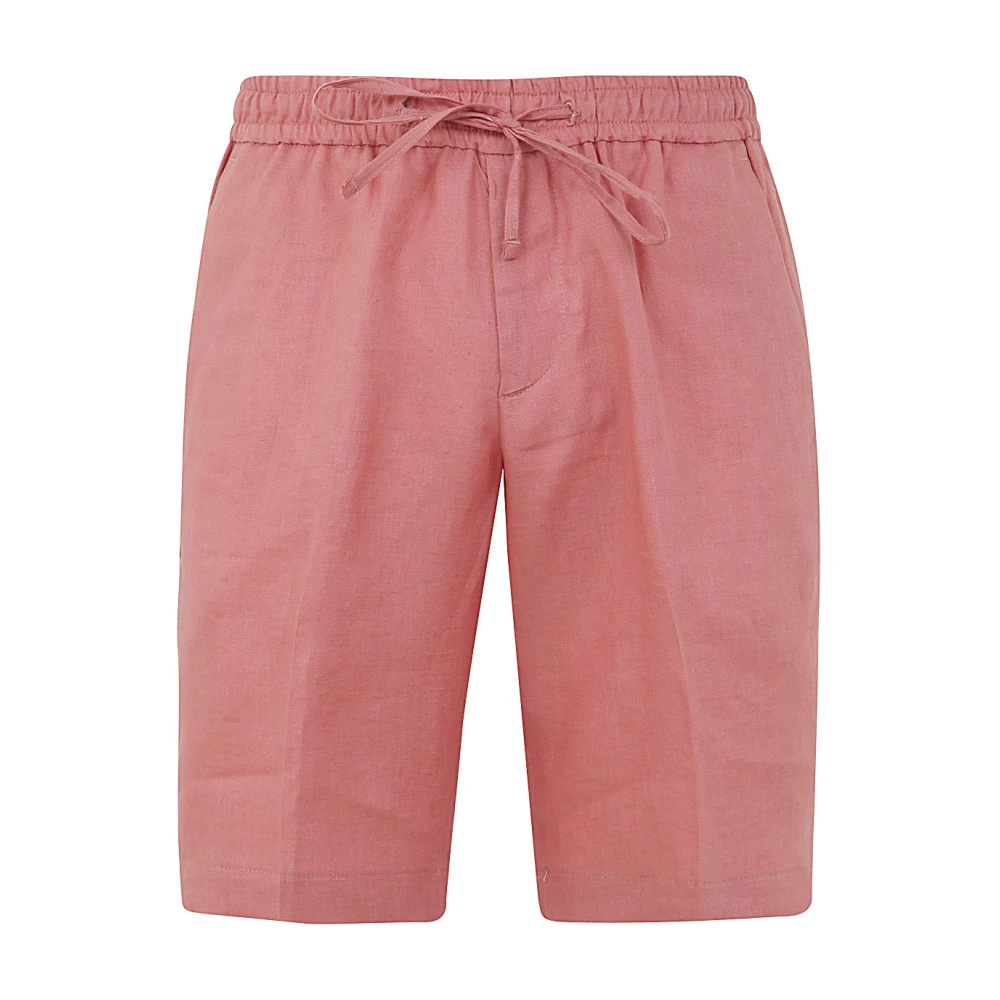 Michael Coal Roze Linnen Coulisse Shorts Pink Heren