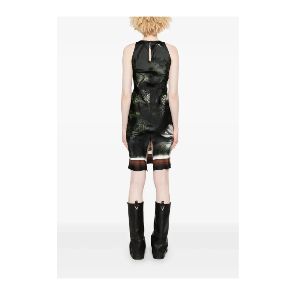 The Attico Zijden Mini Jurk in Chic Kleur Multicolor Dames