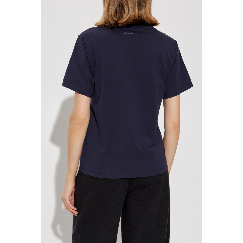 Emporio Armani T-shirt met logo Blue Dames