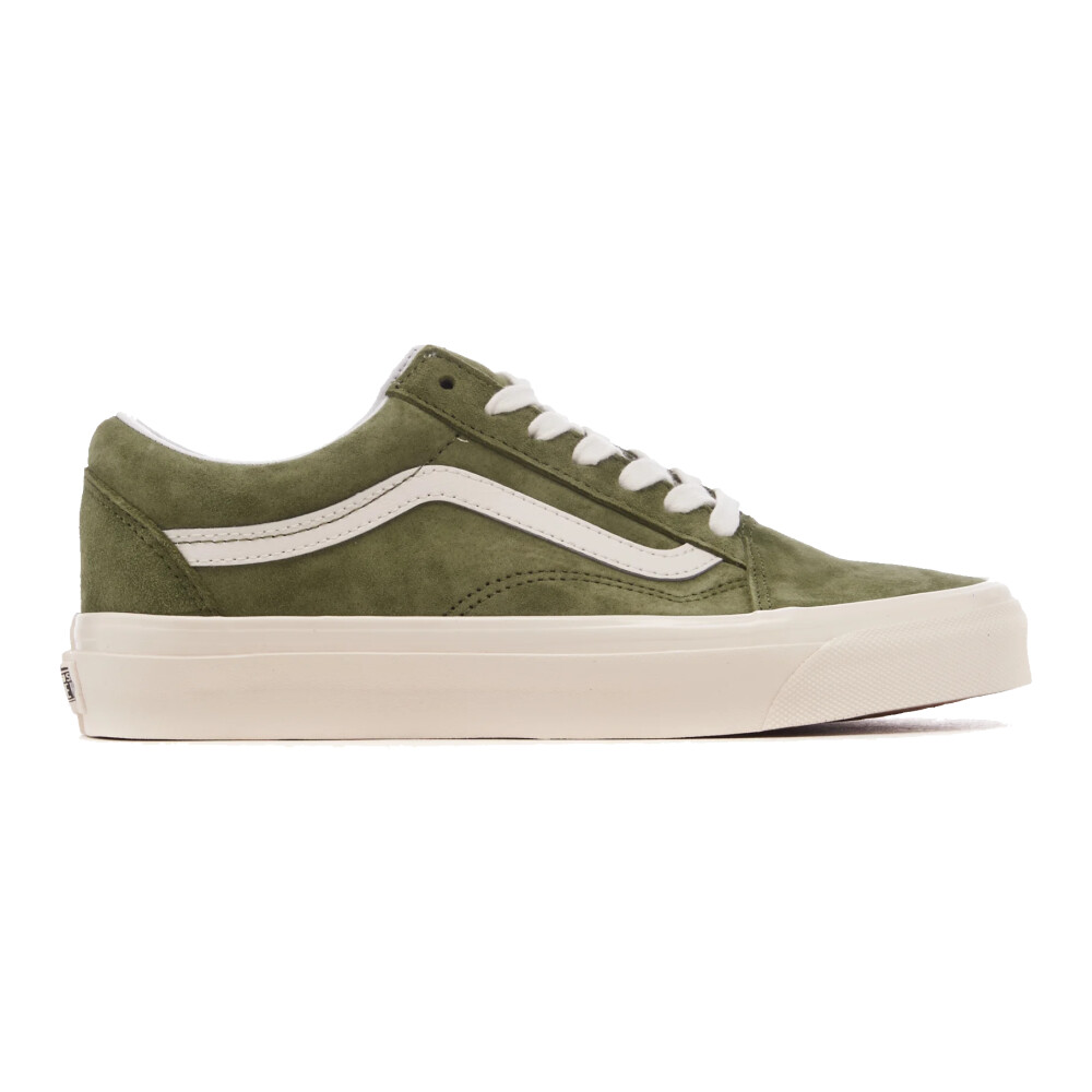 Green suede vans old skool best sale