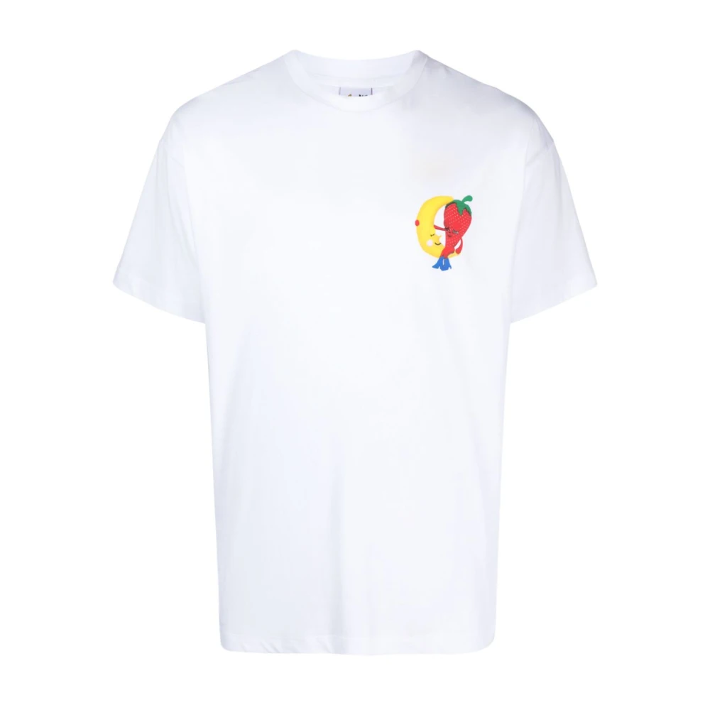 SKY High Farm Logo Print T-shirt White Heren