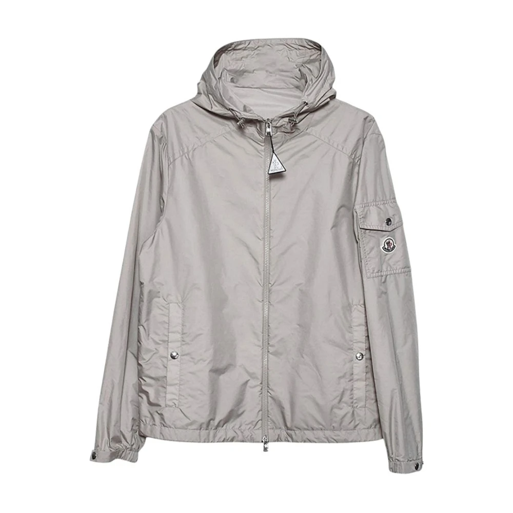 Moncler Gray Light Jackets, Male, 2XL, Giubbino