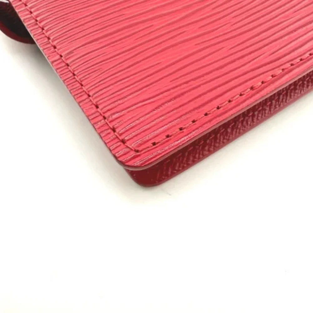 Louis Vuitton Vintage Pre-owned Leather home-office Red Dames