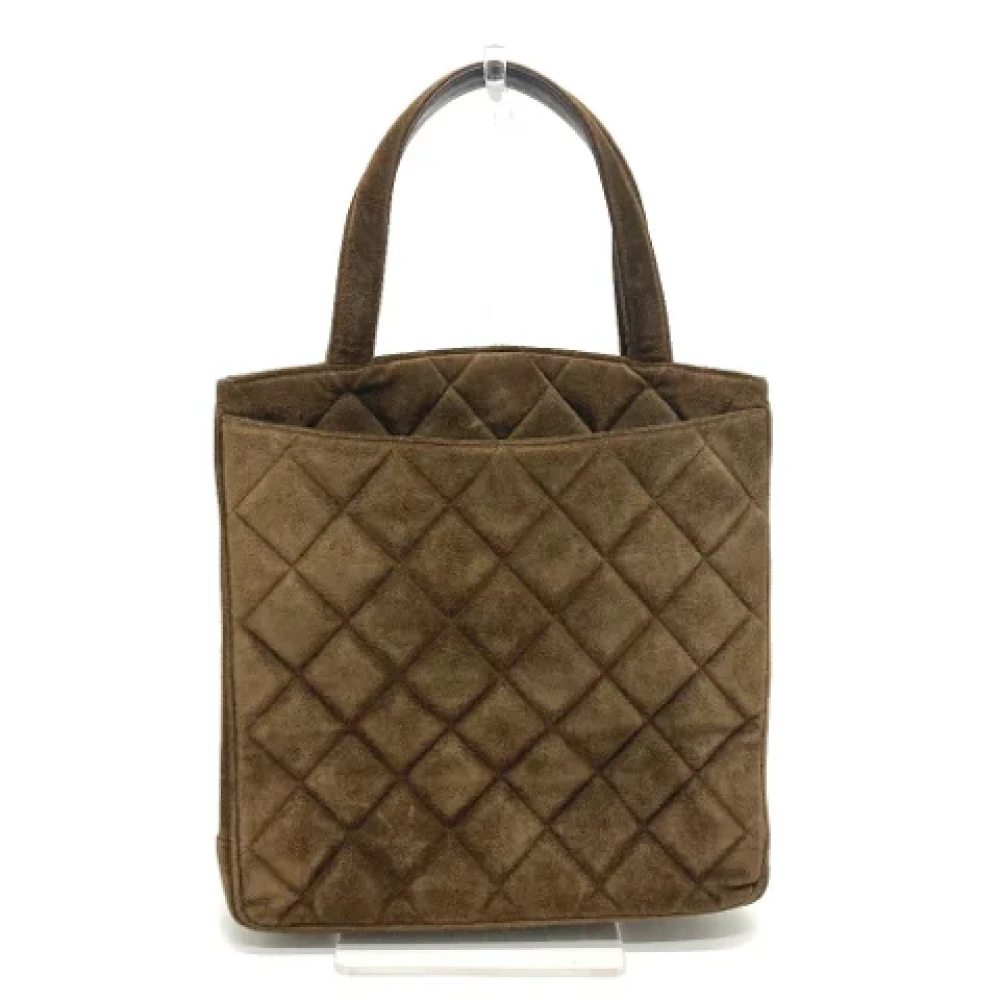 Chanel Vintage Pre-owned Fabric chanel-bags Brown Dames