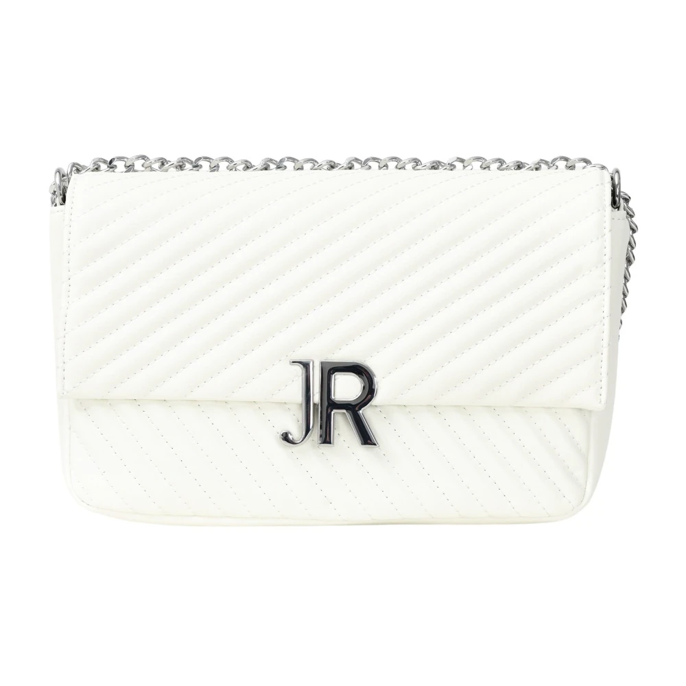 Richmond Witte Schoudertas Elegant Diagonaal Quilt White Dames