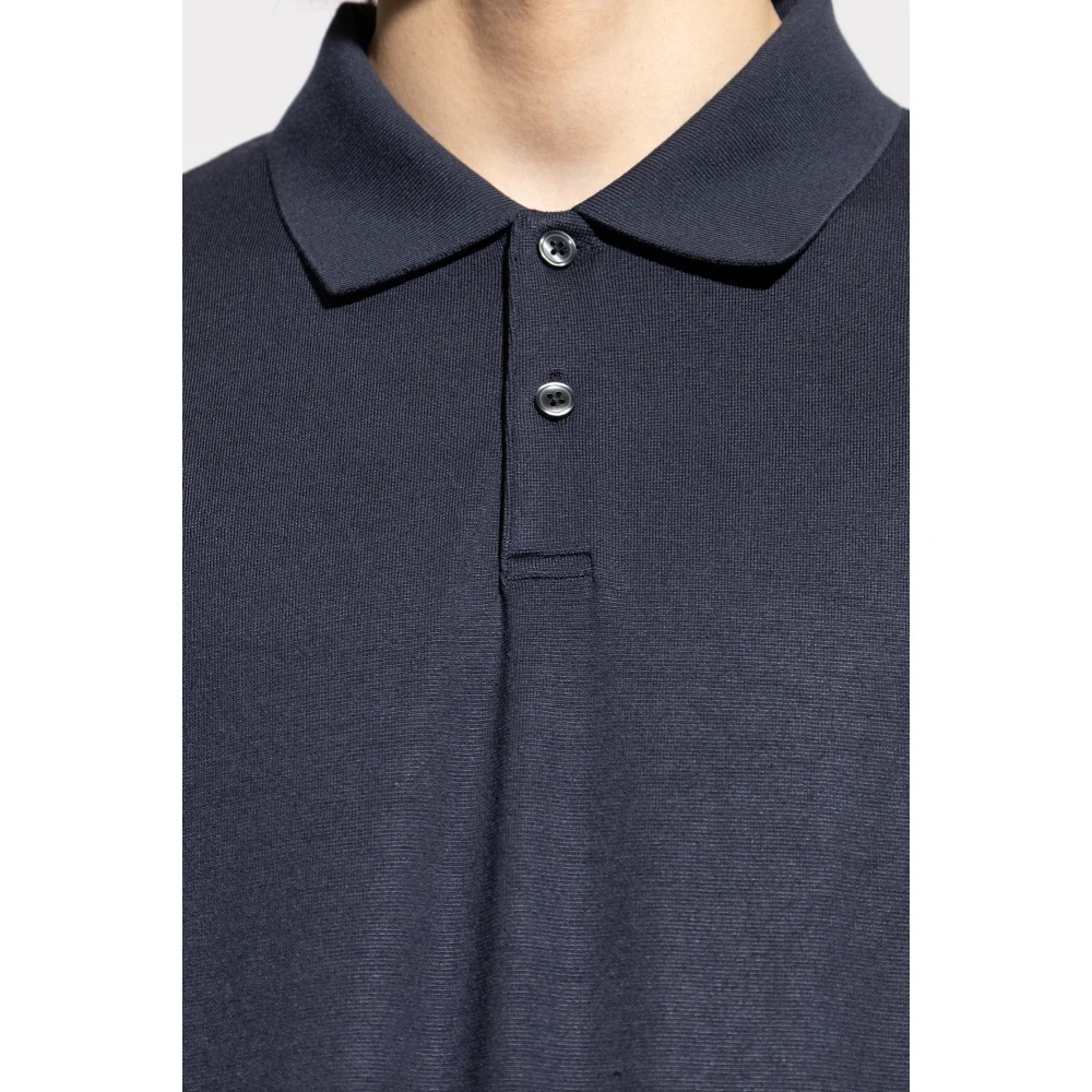 Theory Lange mouw polo Blue Heren